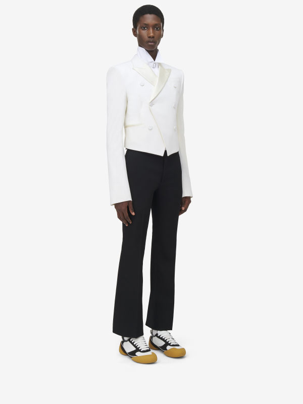 ALEXANDER MCQUEEN - Double-breasted Shrunken Jacket - Item 828480QUAAC9025